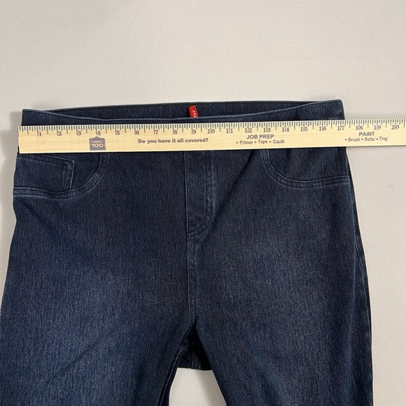 SPANX Pull On Jegging 1X Denim Look Stretch Pants Dark Wash Comfort Casual - Picture 4 of 11